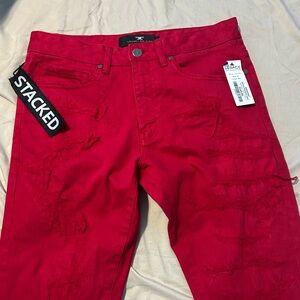 Jordan Craig Vibrant Red Straight Jeans